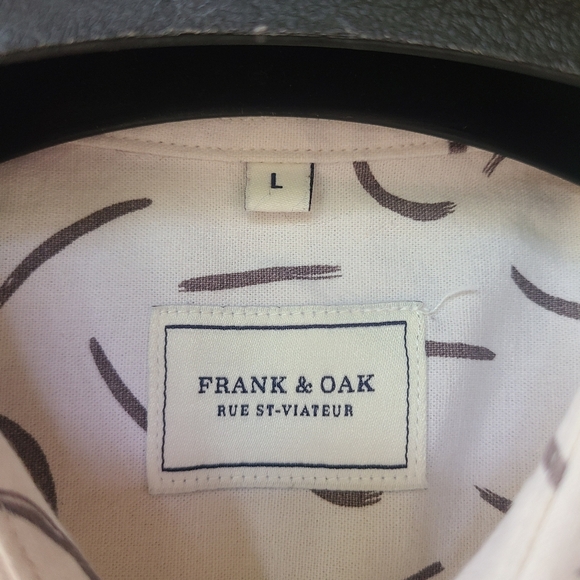 Frank & Oak long sleeve button down mens shirt - Picture 2 of 5
